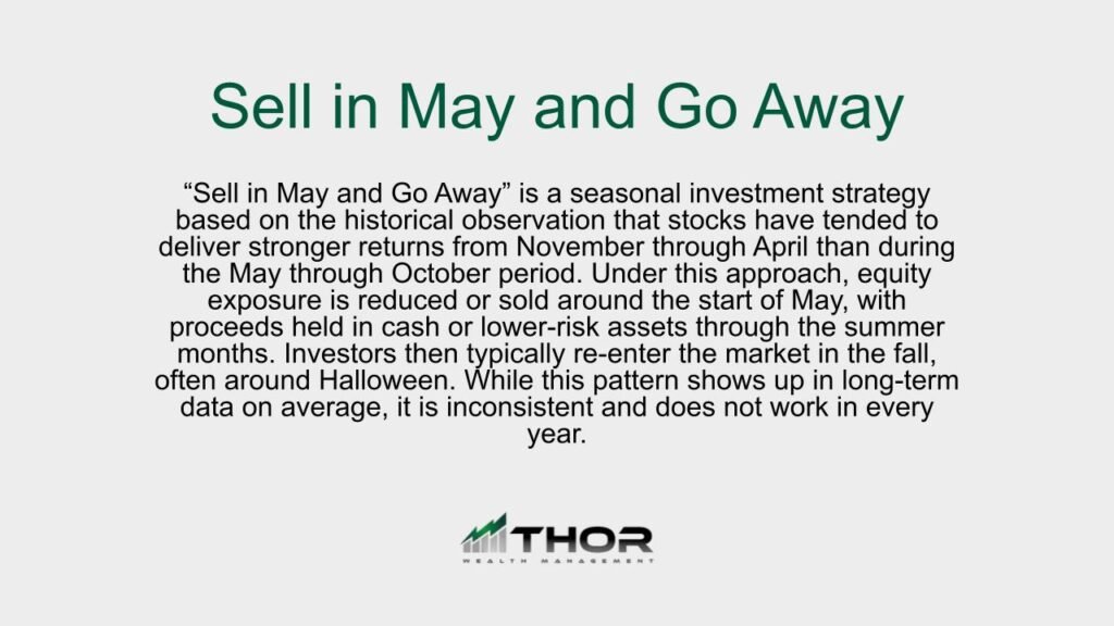 Description of sell in may and go away seasonal investing myth.