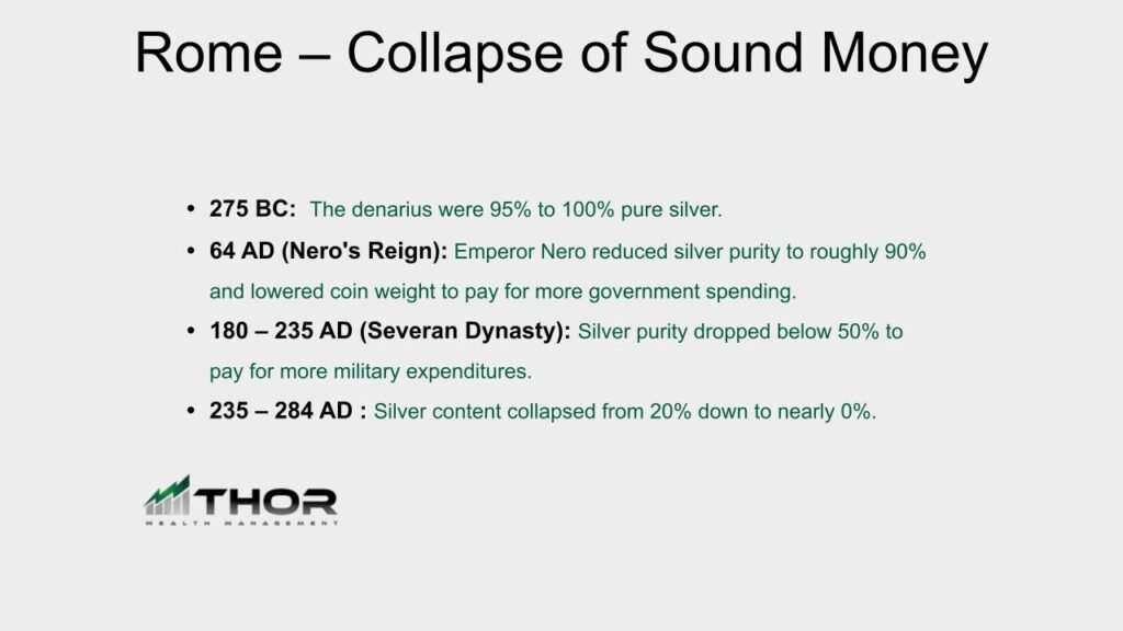 Rome Collapse of Sound Money - Thor Wealth Managment, Inc.